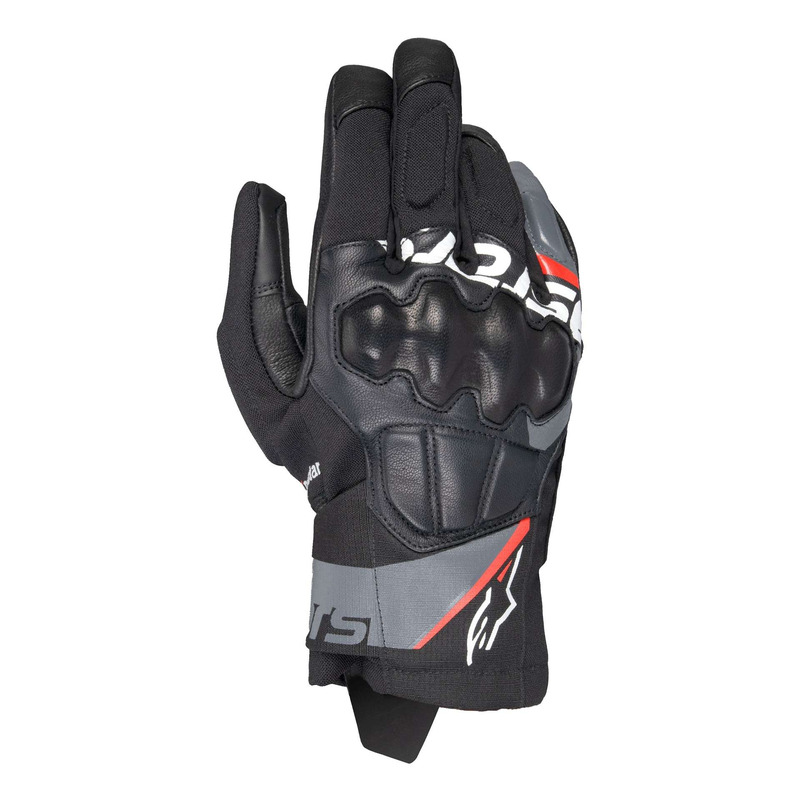 Gants cuir/textile Alpinestars Corozal V3 Drystar black/deep gray/red