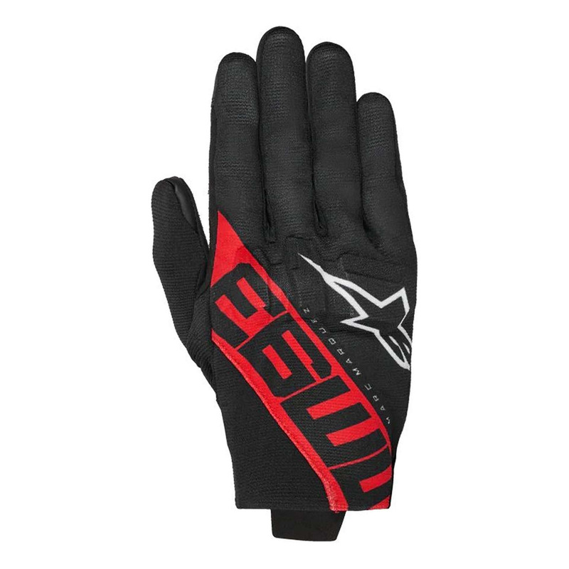 Gants cuir/textile Alpinestars MM93 Reef V2 black/bright red