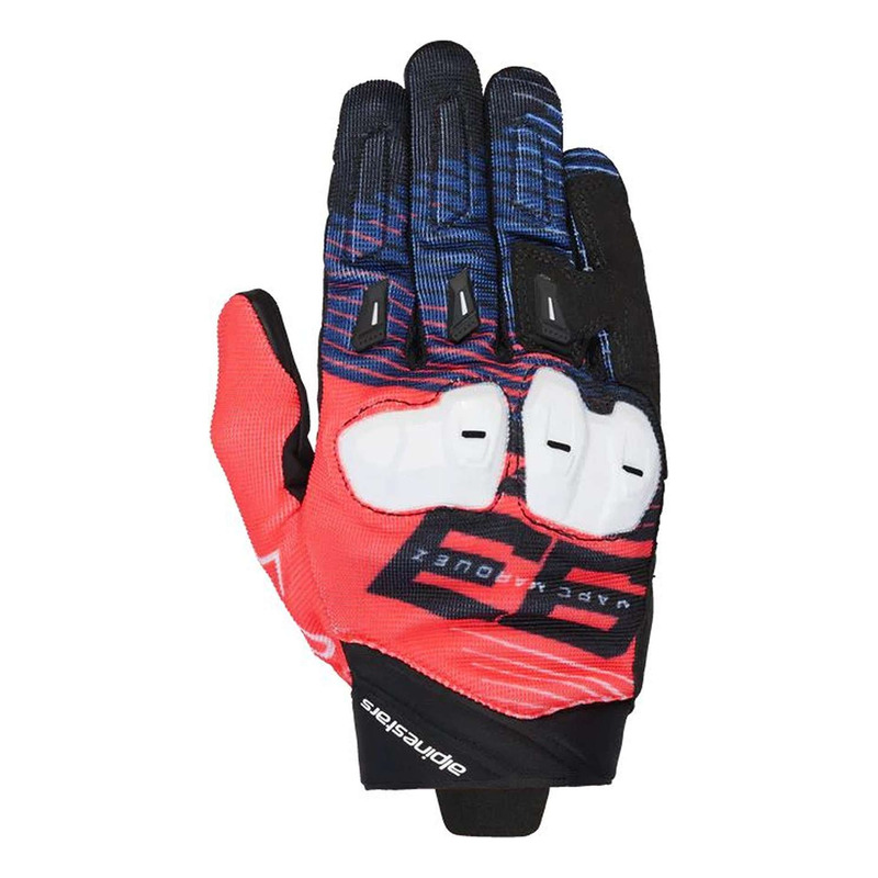Gants cuir/textile Alpinestars MM93 SPX 1 black/bright red/white