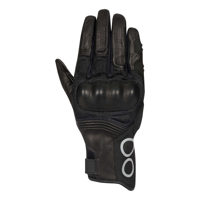 Gants cuir/textile Bering Pitts noir- T8