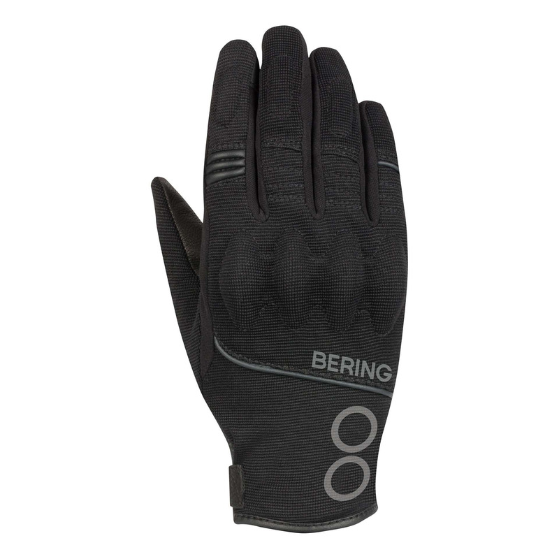 Gants cuir/textile femme Bering Lady Nassau noir