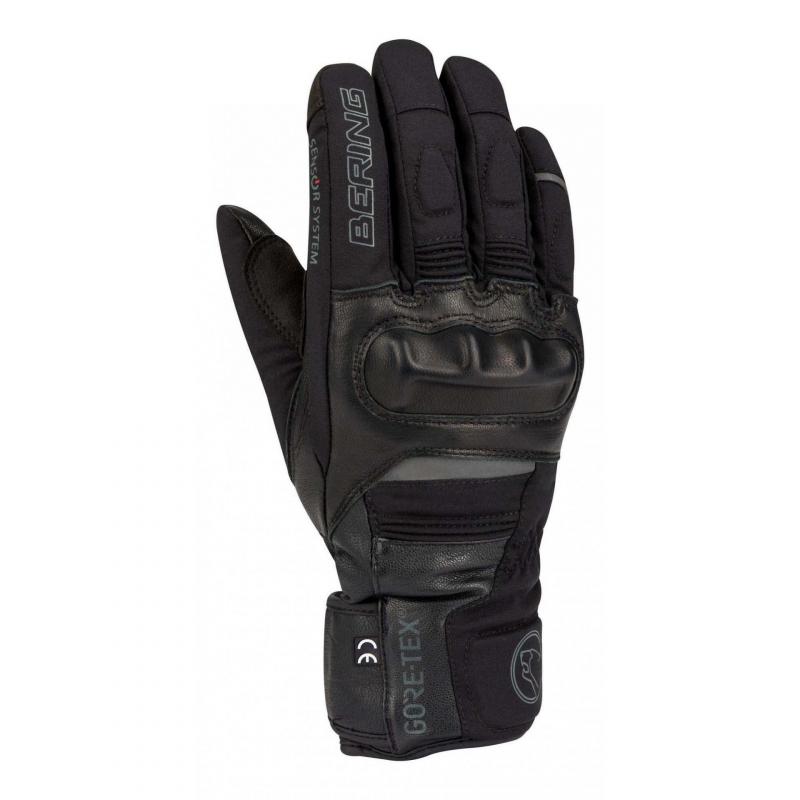 Gants cuir/textile femme Bering Lady Tusk noir- T6