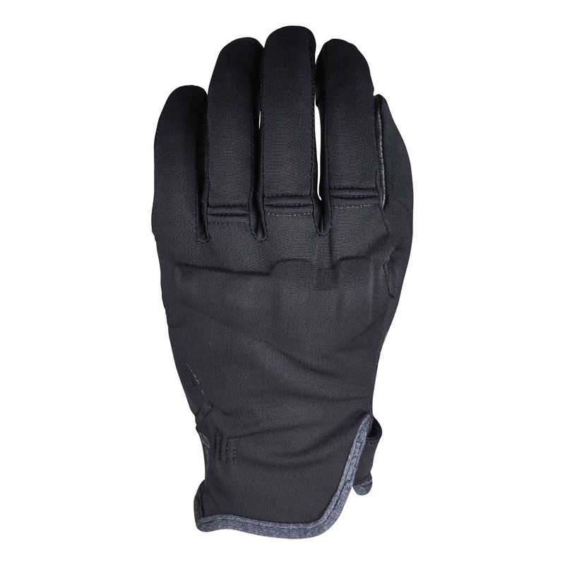 Gants cuir/textile femme Five Flow WP Woman noir/blanc