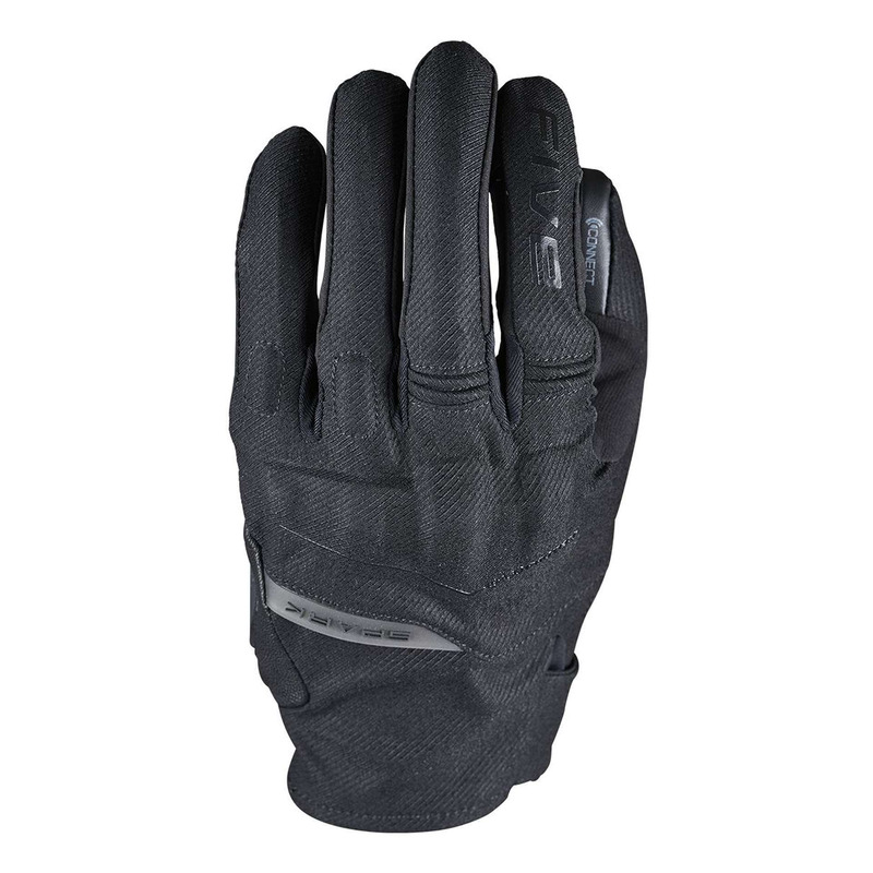 Gants cuir/textile femme Five Spark Women noir- XS