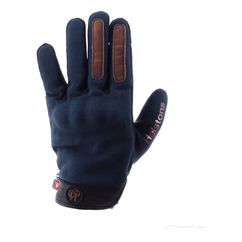 Gants cuir/textile femme Helstons Melody Evo Girl bleu/kraft