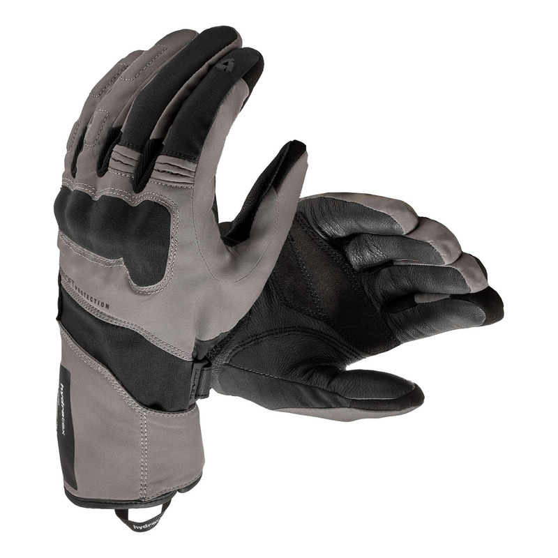 Gants cuir/textile femme Rev’It Convergent H2O Ladies grey/black