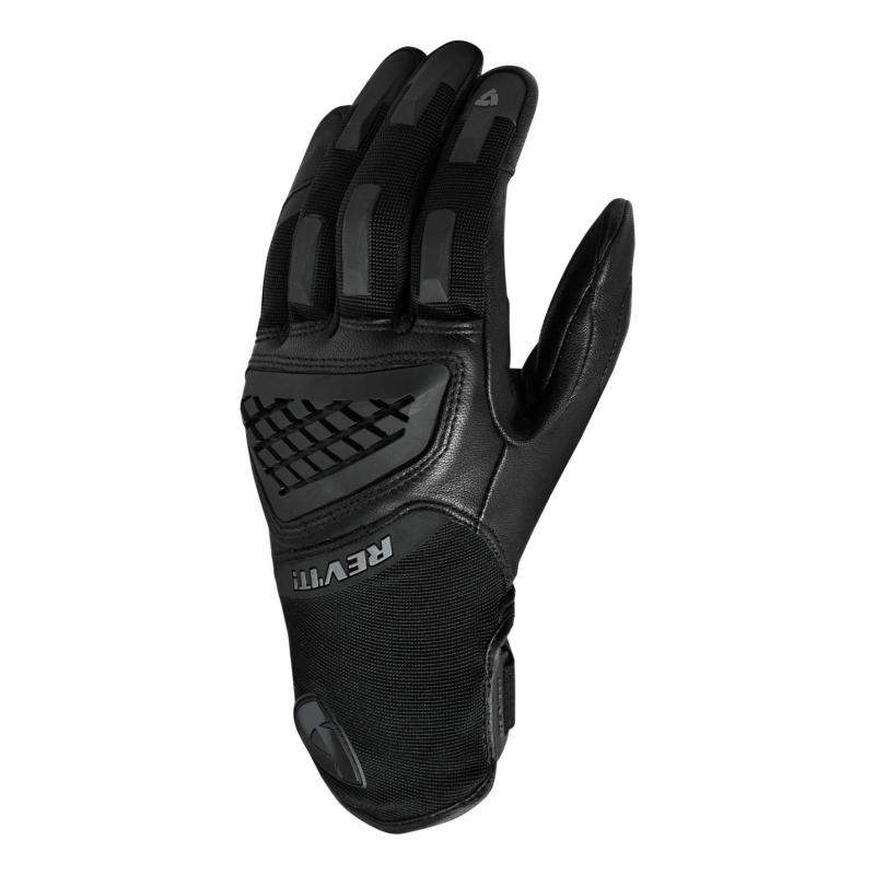 Gants cuir/textile femme Rev'it Neutron 3 Ladies noir- L