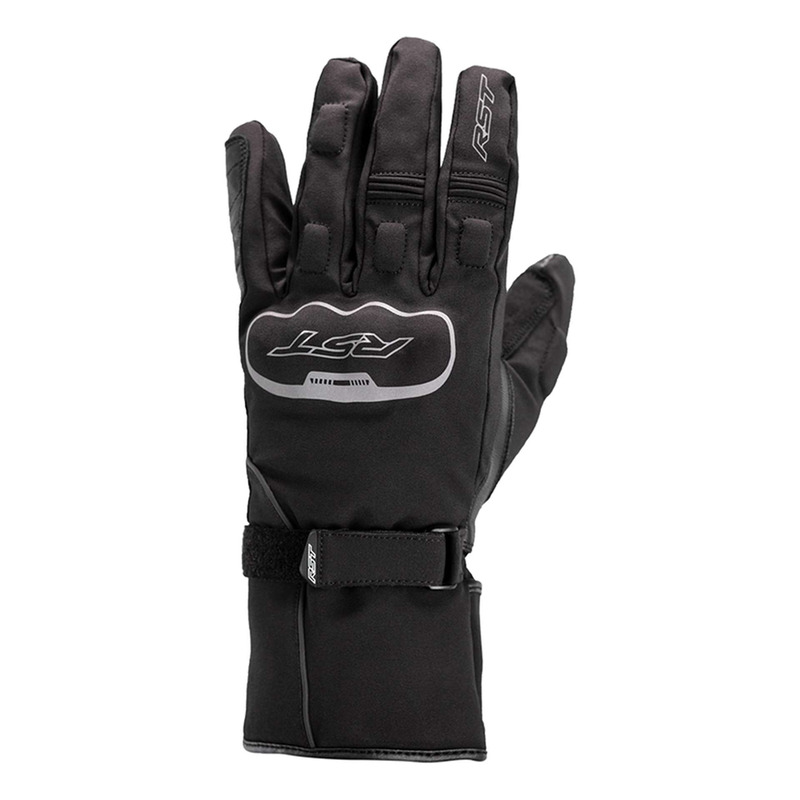 Gants cuir/textile femme RST Axion Waterproof Ladies noir- 6