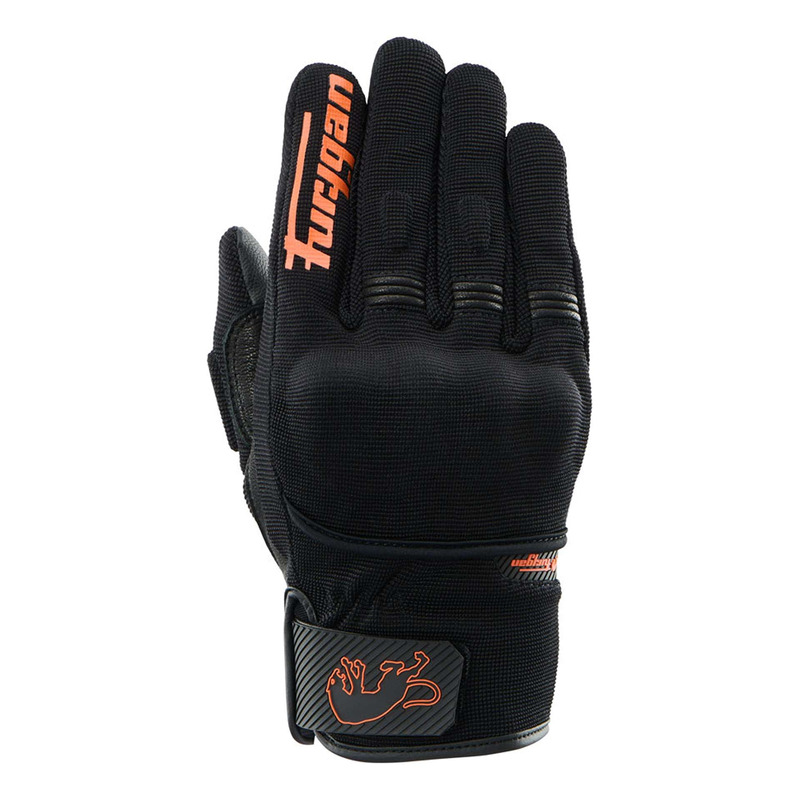 Gants cuir/textile Furygan Jet D3O® Evo noir/orange
