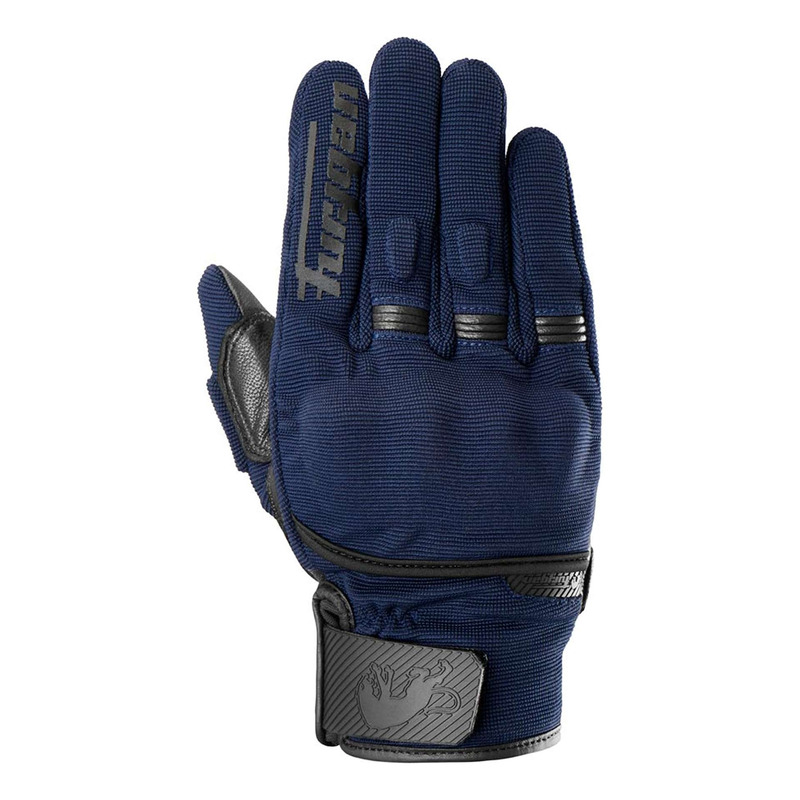 Gants cuir/textile Furygan Jet D3O Evo bleu/noir- S