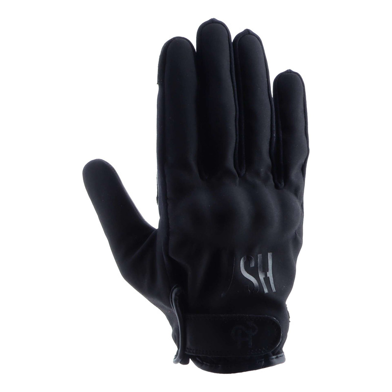 Gants cuir/textile Helstons Bolt noir/noir