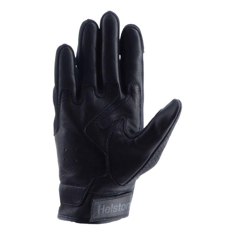 Gants cuir/textile Helstons Tomy Air noir/noir