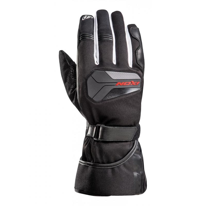 Gants cuir/textile Ixon Pro Atom noir/blanc/rouge- S