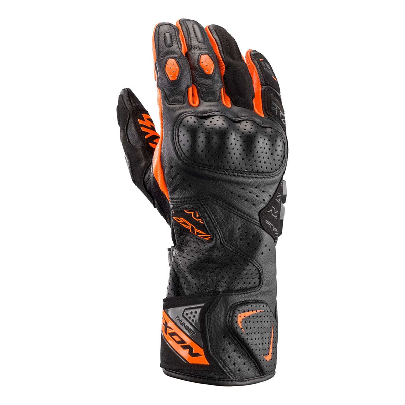 Gants cuir/textile Ixon Thunder Air black/athracite/orange