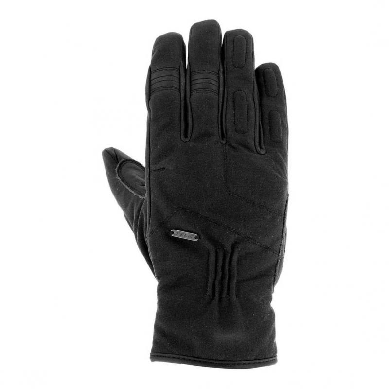 Gants cuir/textile Overlap Iron noir- L