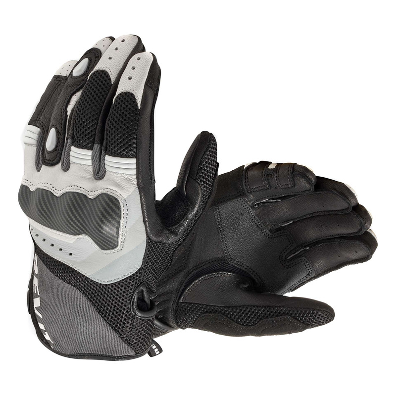 Gants cuir/textile Rev’It Blaze grey/white