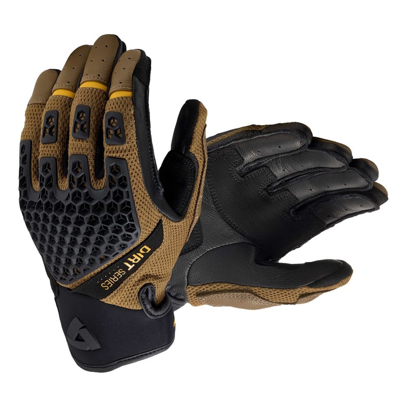 Gants cuir/textile Rev’It Caliber 2 noir/marron