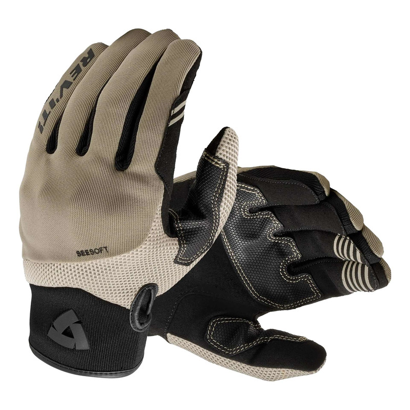 Gants cuir/textile Rev’It Endo black/sand