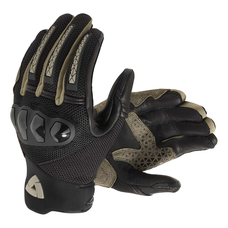 Gants cuir/textile Rev’It Speedart Air grey/sand