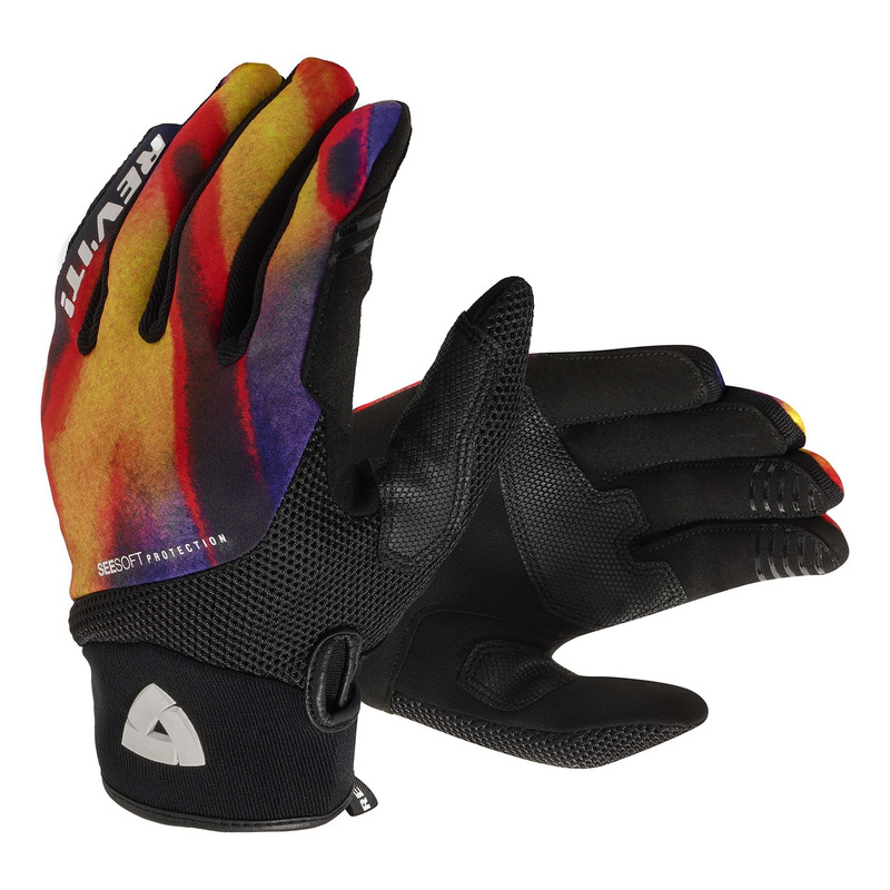 Gants cuir/textile Revâ  It Surge black/orange- S
