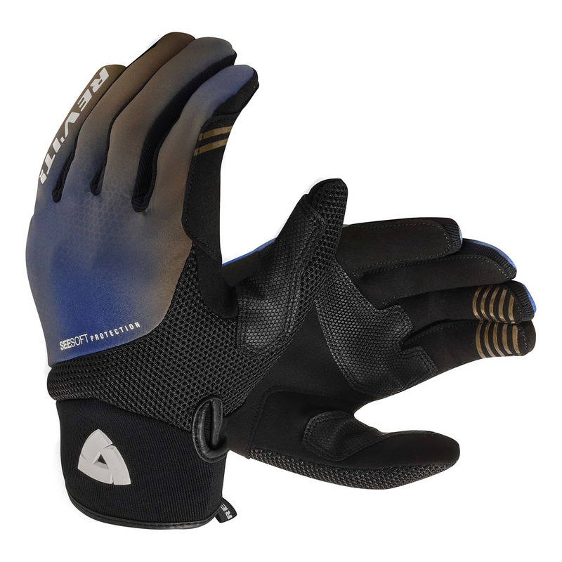 Gants cuir/textile Revâ  It Surge camo blue- S