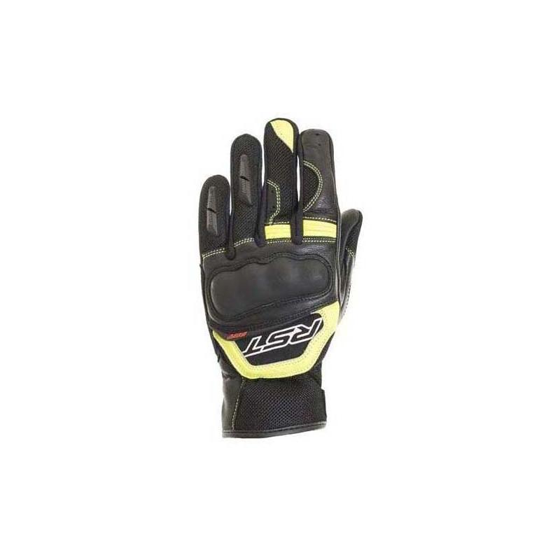 Gants cuir/textile RST Urban Air II jaune fluo- 8