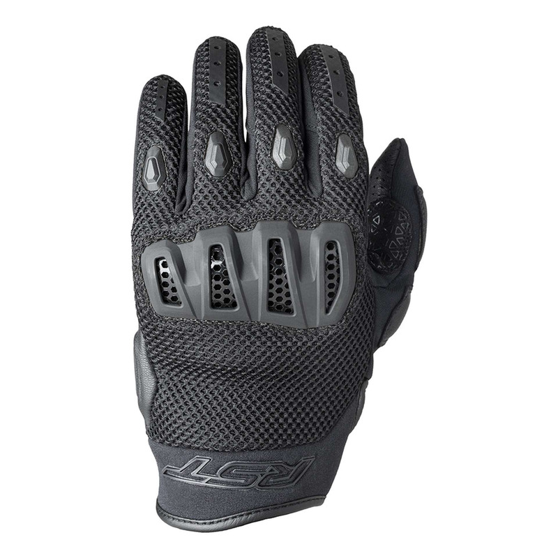 Gants cuir/textile RST Vortek noir