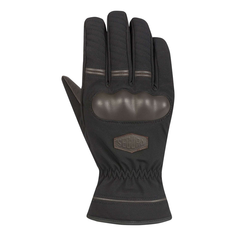 Gants cuir/textile Segura Collins noir/marron- T10