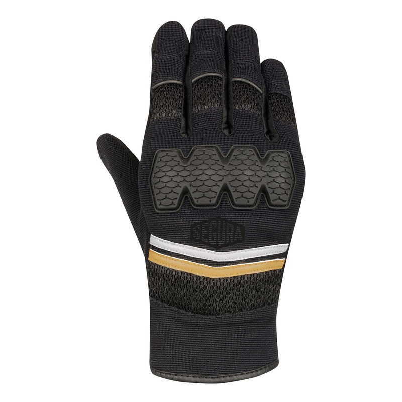 Gants cuir/textile Segura Erwan noir