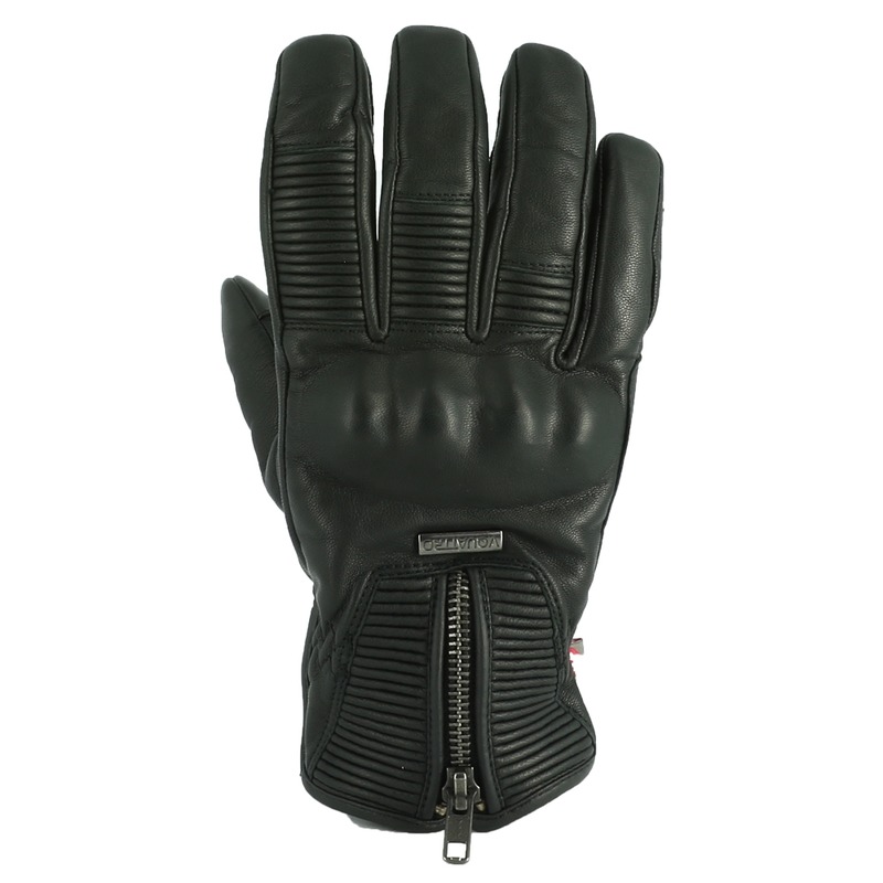 Gants cuir V’Quattro Pilote Winter noir- M
