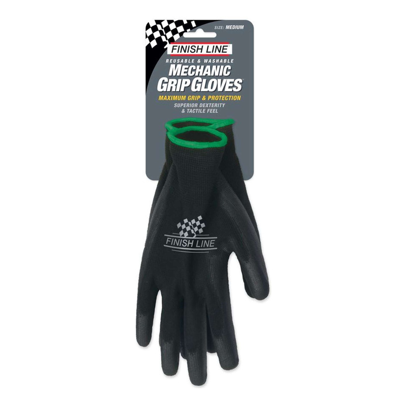 Gants d’atelier Finish Line Mechanic Grip noir
