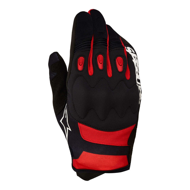 Gants enduro Alpinestars Techdura black/bright red