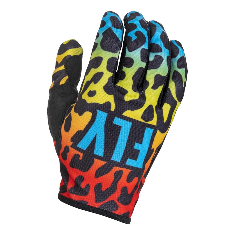 Gants enfant Fly Racing Lite S.E. Exotic rouge/jaune/bleu- Y-S/4