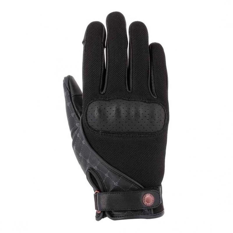 Gants femme V'Quattro Roma 18 Lady noir- XS