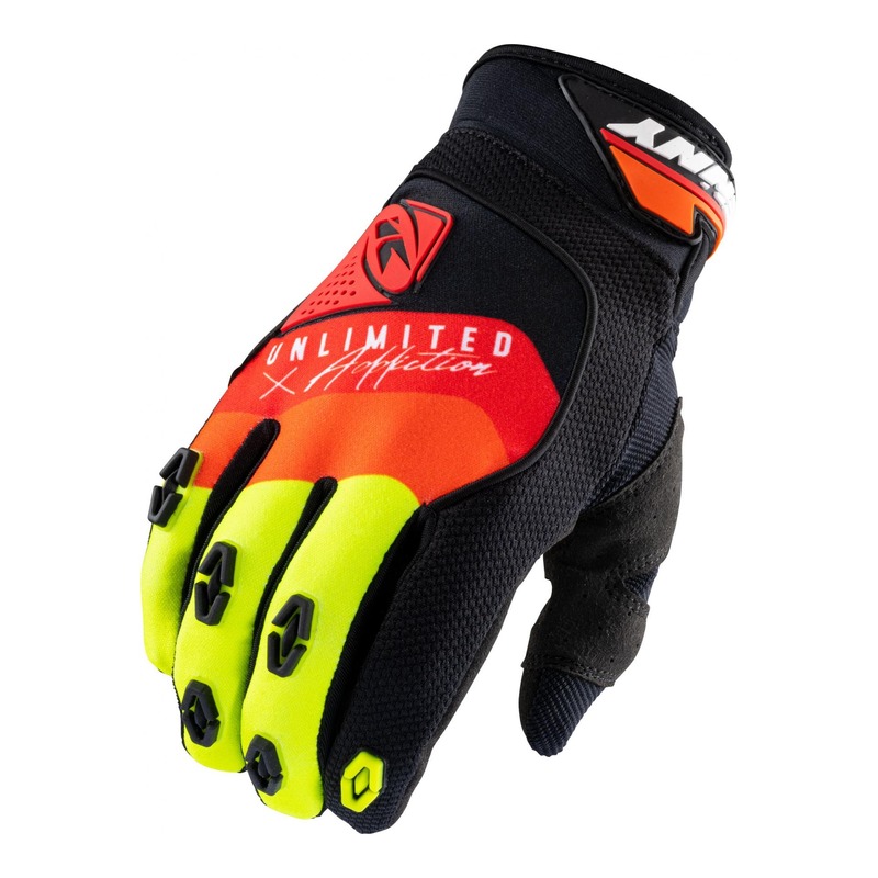 Gants Kenny Safety noir/rouge/orange- 7