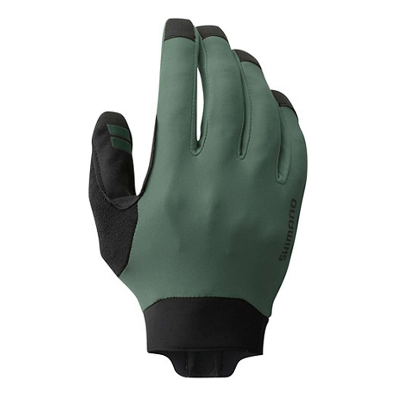 Gants Longs VTT Shimano Enduro Homme Vert Olive