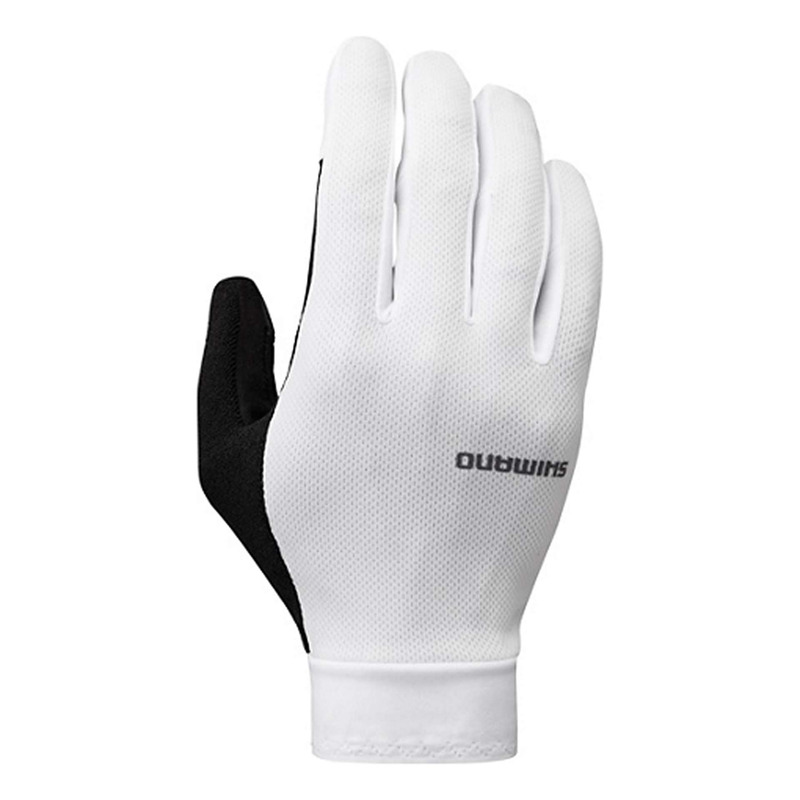 Gants Longs VTT Shimano Explorer FF Gel Blanc