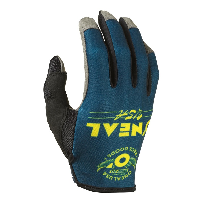 Gants O'Neal Mayhem Bullet V.22 teal bleu/jaune- S