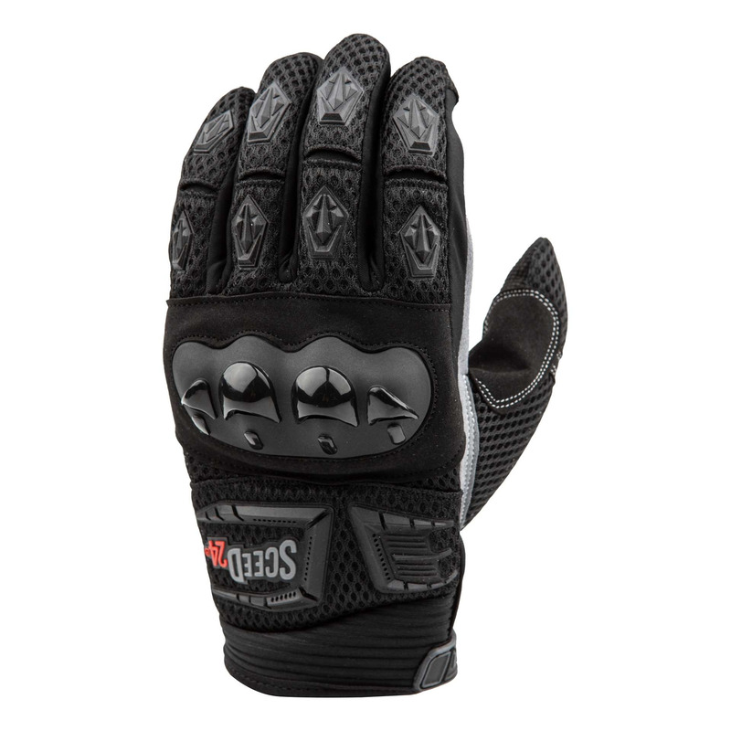 Gants street Sceed24 MX TOP noir - gris