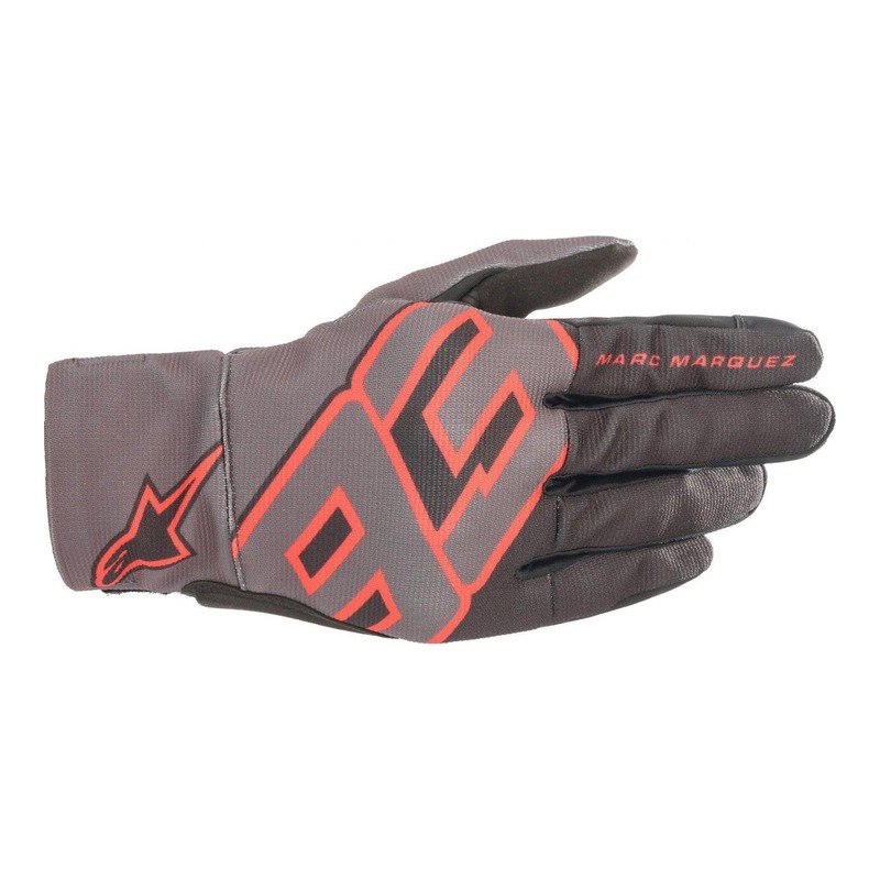 Gants textile Alpinestars Aragon MM93 Marc Marquez 93 anthracite/rouge