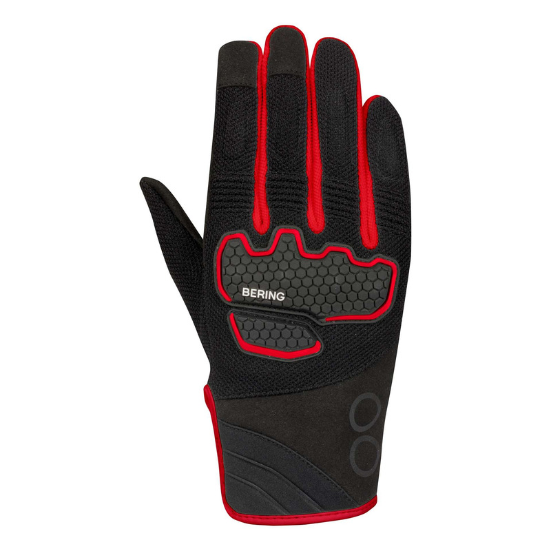 Gants textile Bering Breeze noir/rouge