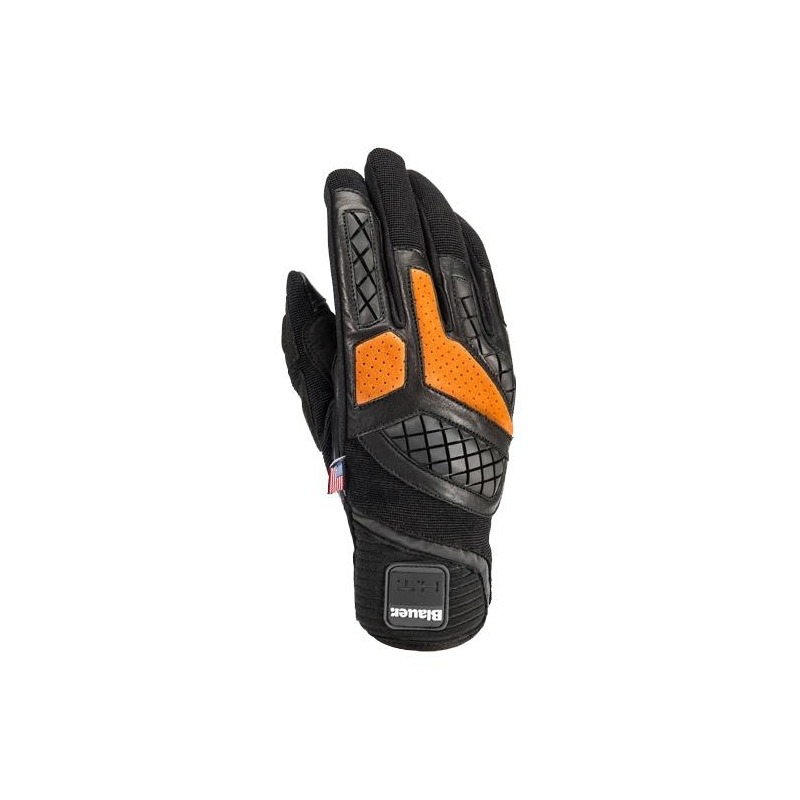 Gants textile/cuir Blauer Urban Sport noir/orange- S