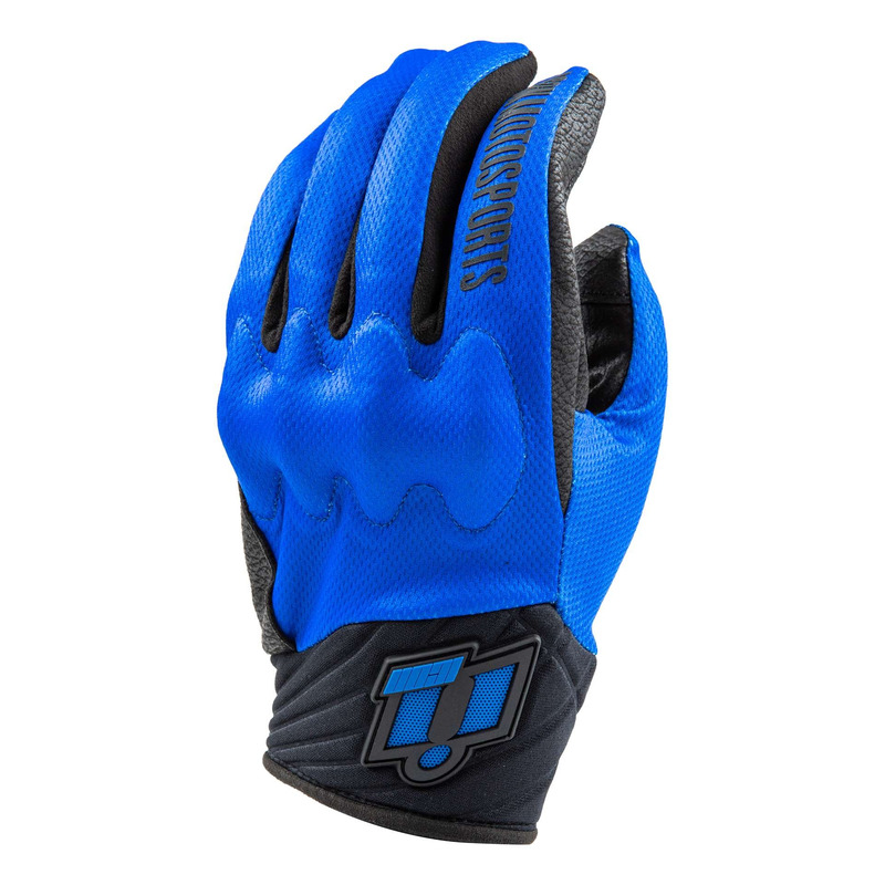 Gants textile/cuir Icon Anthem 3 bleu