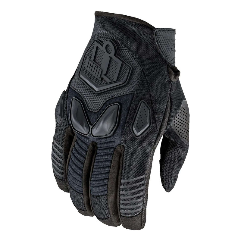 Gants textile/cuir Icon Automag3™ black