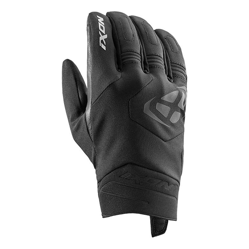 Gants textile/cuir Ixon MS-Mig 2 WP noir/blanc- S