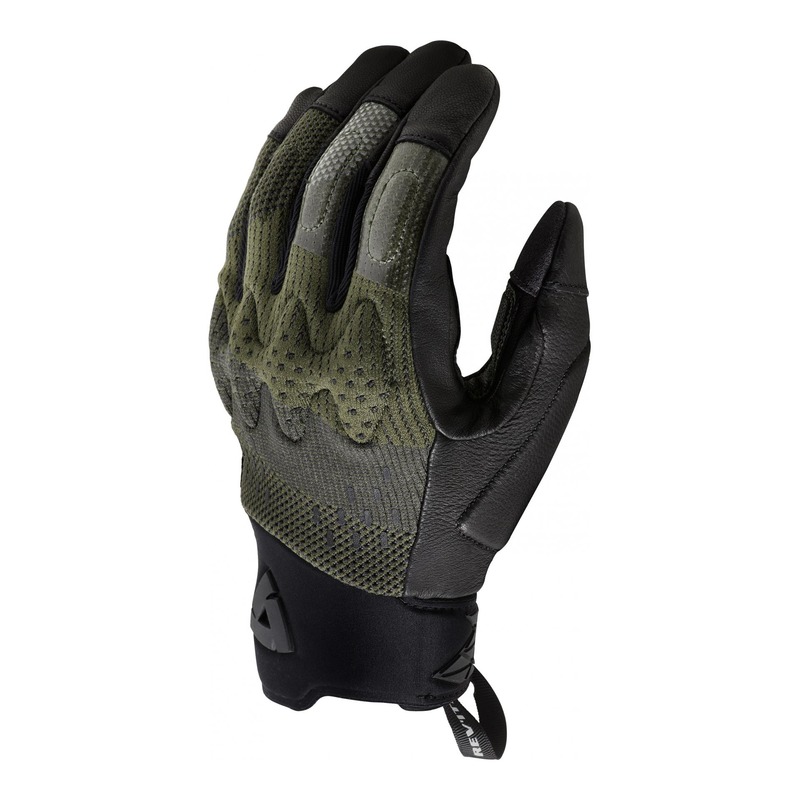 Gants textile/cuir Rev'it Kinetic noir/marron- S