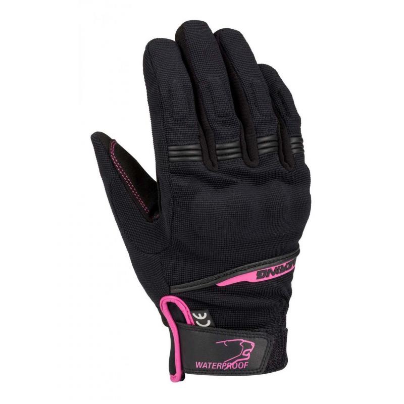 Gants textile femme Bering Lady Borneo noir/fuschia- T5