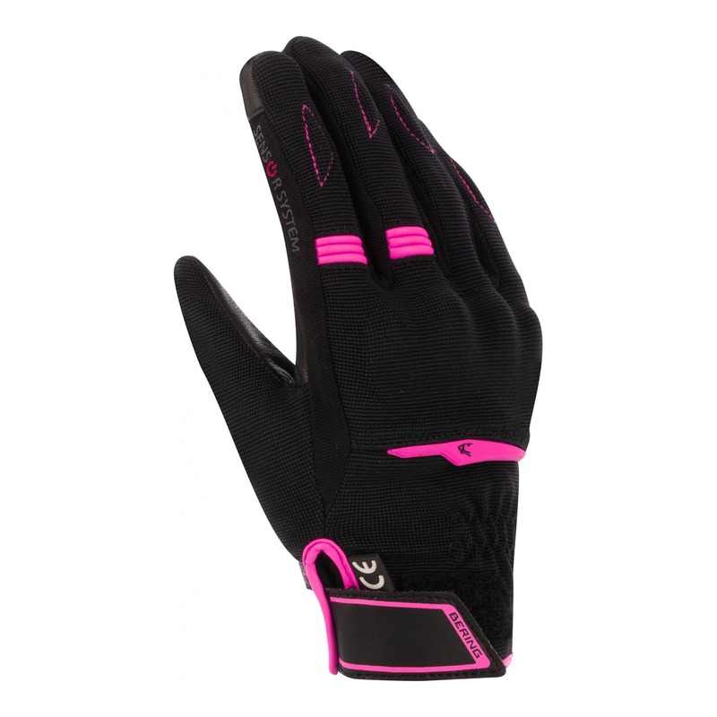 Gants textile femme Bering Lady Fletcher Evo noir/fuchsia- T8