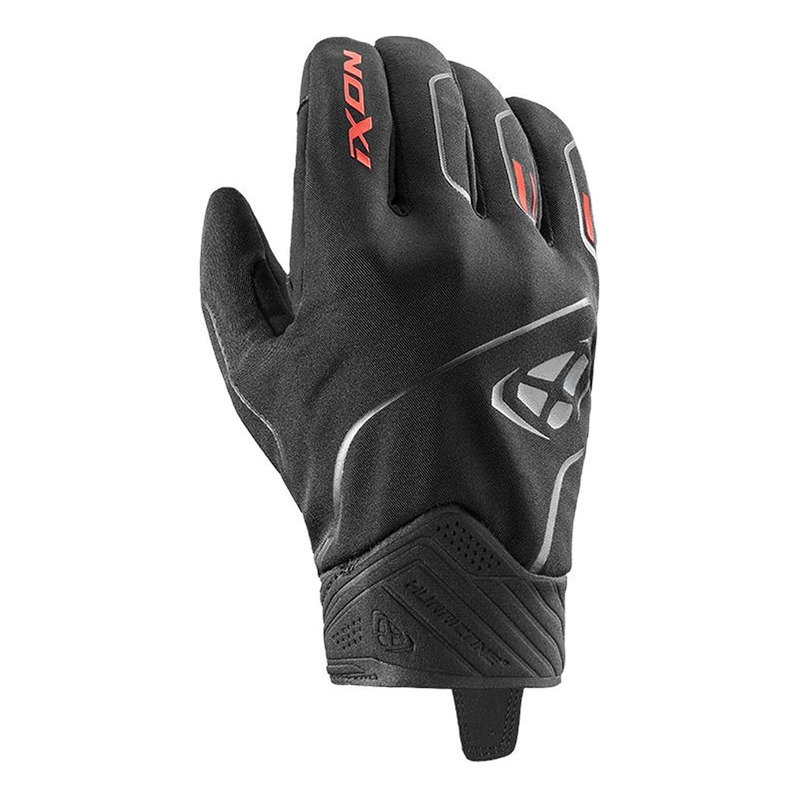 Gants textile Ixon Pro Hurricane 2 noir/rouge vif- S