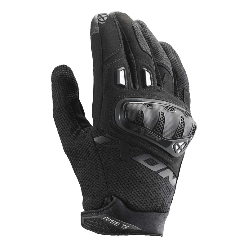Gants textile Ixon Rise TX noir/blanc